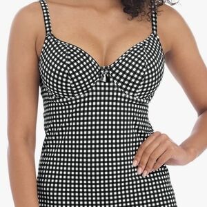 Freya Black and White Checkered Chemise